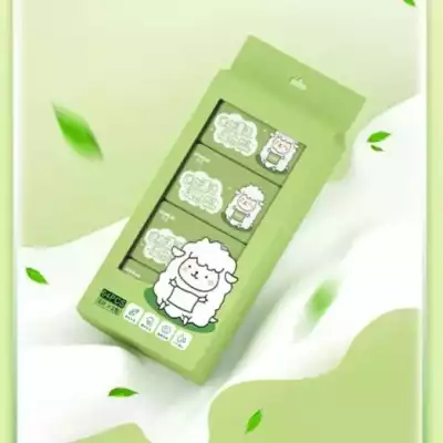 Влажные мини-салфетки, 64 шт, зелёные